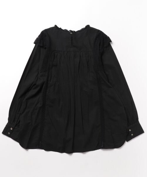 PICCIN(ピッチン)の「【WEB限定】リバーレース×ピンタックブラウス(シャツ/ブラウス・レディース・ホワイト/ブラック/ブルー・M)」の4枚目の写真