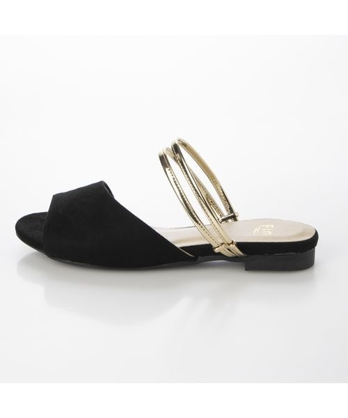 Fin(フィン)の「2WAYフラットサンダル【低反発スポンジ入り】(サンダル・レディース・ブラック/グレー/ピンク/キャメル・S/M/L/LL)」の10枚目の写真