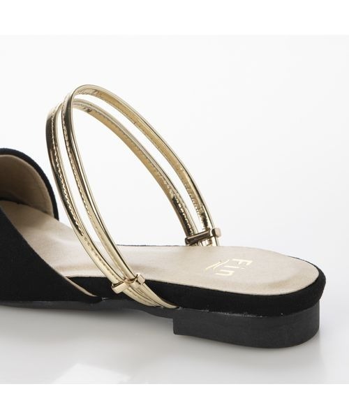 Fin(フィン)の「2WAYフラットサンダル【低反発スポンジ入り】(サンダル・レディース・ブラック/グレー/ピンク/キャメル・S/M/L/LL)」の8枚目の写真