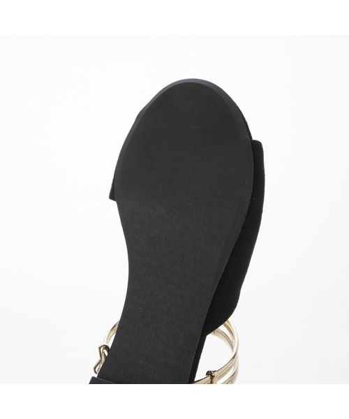 Fin(フィン)の「2WAYフラットサンダル【低反発スポンジ入り】(サンダル・レディース・ブラック/グレー/ピンク/キャメル・S/M/L/LL)」の9枚目の写真
