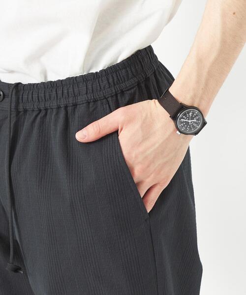 green label relaxing（グリーンレーベルリラクシング）の「ストレッチ サッカー イージー パンツ チェック柄 9分丈 -伸縮性-（その他パンツ・メンズ・ダークグリーン/ダークグレー・XS/L/S/XL/M）」の10枚目の写真