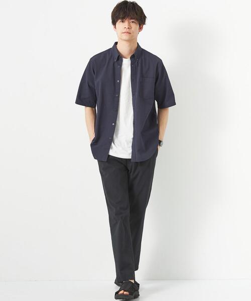 green label relaxing（グリーンレーベルリラクシング）の「ストレッチ サッカー イージー パンツ チェック柄 9分丈 -伸縮性-（その他パンツ・メンズ・ダークグリーン/ダークグレー・XS/L/S/XL/M）」の13枚目の写真