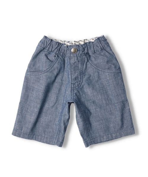 Daddy Oh Daddy（ダディーオーダディー）の「シャンブレーデニムハーフパンツ（デニムパンツ・キッズ・ネイビー/ブルー・100/110/120/130/140）」の2枚目の写真