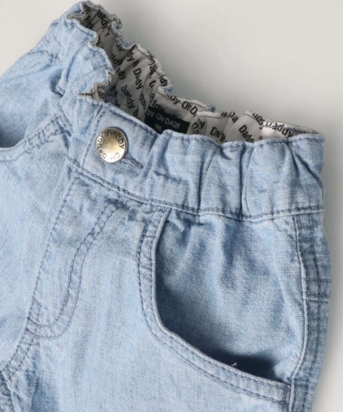 Daddy Oh Daddy（ダディーオーダディー）の「シャンブレーデニムハーフパンツ（デニムパンツ・キッズ・ネイビー/ブルー・100/110/120/130/140）」の4枚目の写真