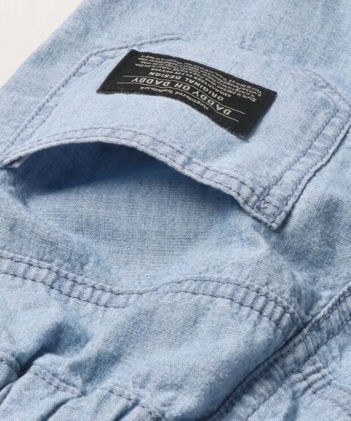 Daddy Oh Daddy（ダディーオーダディー）の「シャンブレーデニムハーフパンツ（デニムパンツ・キッズ・ネイビー/ブルー・100/110/120/130/140）」の5枚目の写真