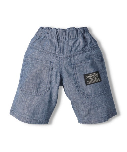 Daddy Oh Daddy（ダディーオーダディー）の「シャンブレーデニムハーフパンツ（デニムパンツ・キッズ・ネイビー/ブルー・100/110/120/130/140）」の3枚目の写真