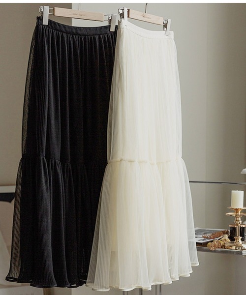 Sibra（シブラ）の「スカート（スカート・レディース・アイボリー/ブラック/ミント/ピンク/ブラウン・M）」の15枚目の写真