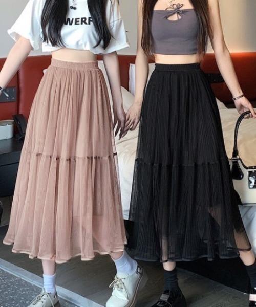 Sibra（シブラ）の「スカート（スカート・レディース・アイボリー/ブラック/ミント/ピンク/ブラウン・M）」の10枚目の写真