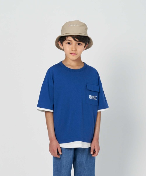 MPS(エムピーエス)の「【MPS】吸水速乾ポケットTシャツ(Tシャツ/カットソー・キッズ・ブラック/ブルー・150/105/160/120/130/140)」の2枚目の写真