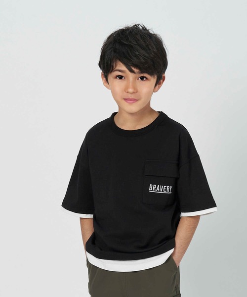 MPS(エムピーエス)の「【MPS】吸水速乾ポケットTシャツ(Tシャツ/カットソー・キッズ・ブラック/ブルー・150/105/160/120/130/140)」の1枚目の写真