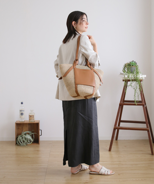 VIOLA d'ORO ベージュ かごバッグ VIOLAd'ORO 「VIOLAd'ORO」 かごバッグ - ベージュ レディース