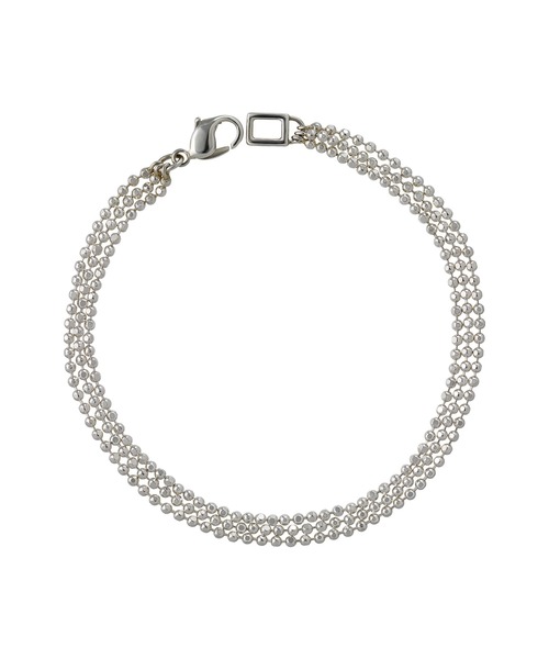 TAKE-UP（テイクアップ）の「【ZOZO限定】スターリングシルバー　3連ブレスレット（ブレスレット・レディース・ホワイトゴールド・FREE）」の2枚目の写真