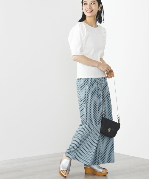 BEAMS HEART(ビームスハート)の「BEAMS HEART / パワーショルダー リブプルオーバー(Tシャツ/カットソー・レディース・ブルー系その他/オフホワイト/その他・FREE)」の12枚目の写真