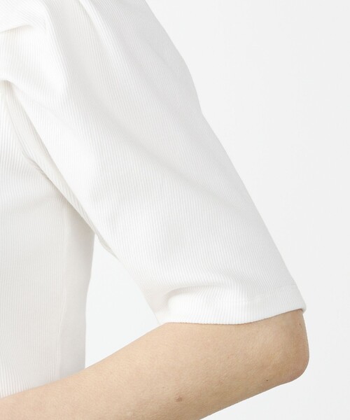 BEAMS HEART(ビームスハート)の「BEAMS HEART / パワーショルダー リブプルオーバー(Tシャツ/カットソー・レディース・ブルー系その他/オフホワイト/その他・FREE)」の20枚目の写真