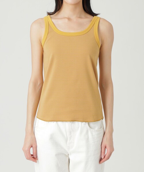 LOVELESS（ラブレス）の「フライスボーダータンクトップ（タンクトップ・レディース・グリーン系その他3/ブルー系その他4/イエロー系その他2・36）」の4枚目の写真