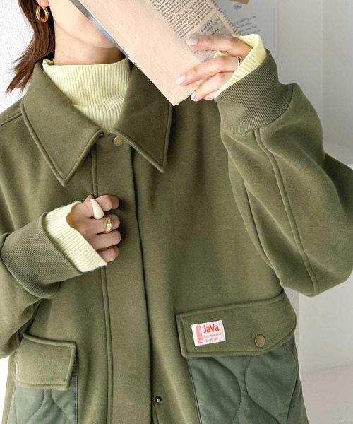 gomme コート【新品】 NO ID. BLACK / パイピングフーデッドロングコート 1 アイボリー