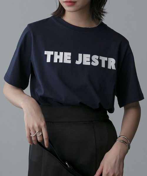 Anss.me（アンスミー）の「【Anss.me】ゴシックロゴプリントTシャツ（Tシャツ/カットソー・レディース・ホワイト×ブラック/ブラック/ホワイト×ネイビー/チャコール/ネイビー・FREE）」の10枚目の写真