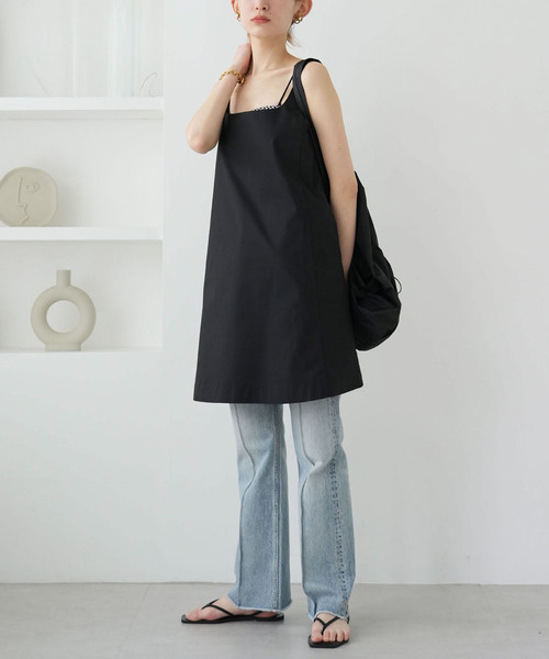 SLOBE citron.（スローブシトロン）の「SLOBE citron. タフタミニドレス（ワンピース・レディース・ブラック・FREE）」の20枚目の写真