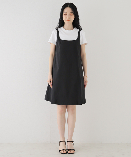 SLOBE citron.（スローブシトロン）の「SLOBE citron. タフタミニドレス（ワンピース・レディース・ブラック・FREE）」の6枚目の写真