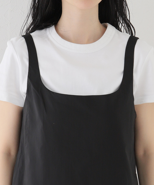 SLOBE citron.（スローブシトロン）の「SLOBE citron. タフタミニドレス（ワンピース・レディース・ブラック・FREE）」の3枚目の写真