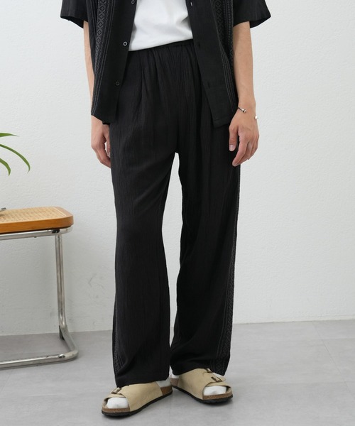 CIAOPANIC TYPY（チャオパニックティピー）の「インド刺繍イージーパンツ(セットアップ対応）（その他パンツ・メンズ・チャコールグレー/グレイッシュベージュ/グリーン・MEDIUM/LARGE）」の4枚目の写真