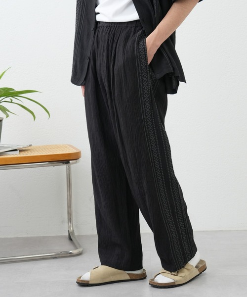 CIAOPANIC TYPY（チャオパニックティピー）の「インド刺繍イージーパンツ(セットアップ対応）（その他パンツ・メンズ・チャコールグレー/グレイッシュベージュ/グリーン・MEDIUM/LARGE）」の6枚目の写真