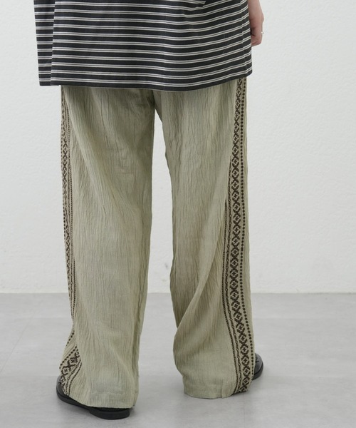 CIAOPANIC TYPY（チャオパニックティピー）の「インド刺繍イージーパンツ(セットアップ対応）（その他パンツ・メンズ・チャコールグレー/グレイッシュベージュ/グリーン・MEDIUM/LARGE）」の13枚目の写真