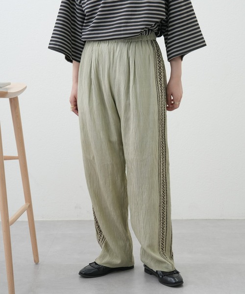 CIAOPANIC TYPY（チャオパニックティピー）の「インド刺繍イージーパンツ(セットアップ対応）（その他パンツ・メンズ・チャコールグレー/グレイッシュベージュ/グリーン・MEDIUM/LARGE）」の11枚目の写真