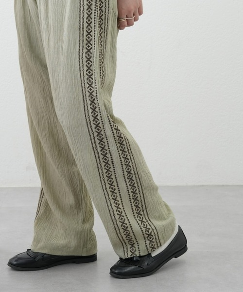 CIAOPANIC TYPY（チャオパニックティピー）の「インド刺繍イージーパンツ(セットアップ対応）（その他パンツ・メンズ・チャコールグレー/グレイッシュベージュ/グリーン・MEDIUM/LARGE）」の14枚目の写真