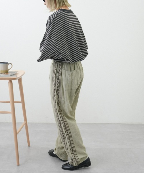 CIAOPANIC TYPY（チャオパニックティピー）の「インド刺繍イージーパンツ(セットアップ対応）（その他パンツ・メンズ・チャコールグレー/グレイッシュベージュ/グリーン・MEDIUM/LARGE）」の15枚目の写真