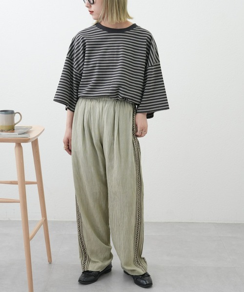 CIAOPANIC TYPY（チャオパニックティピー）の「インド刺繍イージーパンツ(セットアップ対応）（その他パンツ・メンズ・チャコールグレー/グレイッシュベージュ/グリーン・MEDIUM/LARGE）」の16枚目の写真