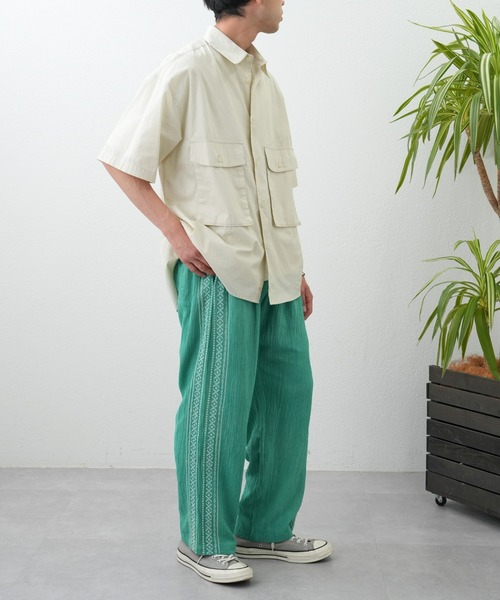 CIAOPANIC TYPY（チャオパニックティピー）の「インド刺繍イージーパンツ(セットアップ対応）（その他パンツ・メンズ・チャコールグレー/グレイッシュベージュ/グリーン・MEDIUM/LARGE）」の22枚目の写真