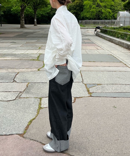 リバーロールアップデニムパンツ（デニムパンツ）｜shesame（シーセム