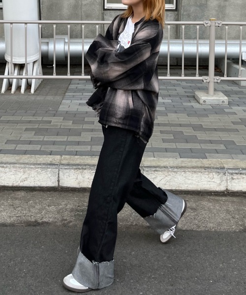 リバーロールアップデニムパンツ（デニムパンツ）｜shesame（シーセム