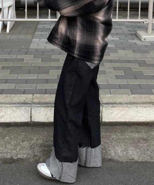 リバーロールアップデニムパンツ（デニムパンツ）｜shesame