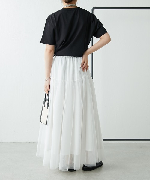 COLLAGE GALLARDAGALANTE（コラージュガリャルダガランテ）の「S COLLAGE ロゴTシャツ/ZOZO限定（Tシャツ/カットソー・レディース・ホワイト/ブラック・S/M/L/XL）」の19枚目の写真