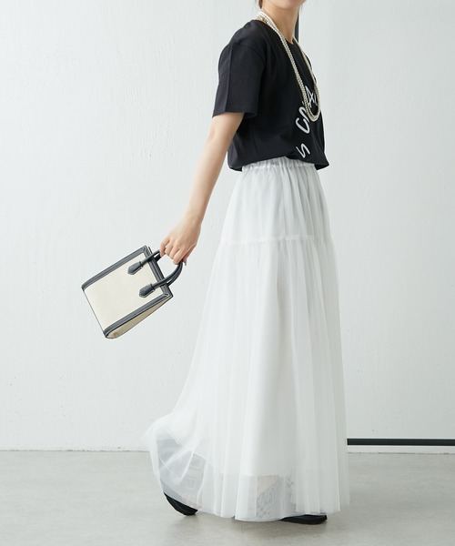 COLLAGE GALLARDAGALANTE（コラージュガリャルダガランテ）の「S COLLAGE ロゴTシャツ/ZOZO限定（Tシャツ/カットソー・レディース・ホワイト/ブラック・S/M/L/XL）」の16枚目の写真