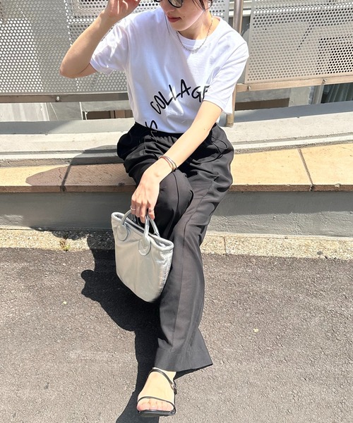 COLLAGE GALLARDAGALANTE（コラージュガリャルダガランテ）の「S COLLAGE ロゴTシャツ/ZOZO限定（Tシャツ/カットソー・レディース・ホワイト/ブラック・S/M/L/XL）」の11枚目の写真