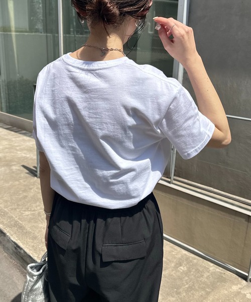 COLLAGE GALLARDAGALANTE（コラージュガリャルダガランテ）の「S COLLAGE ロゴTシャツ/ZOZO限定（Tシャツ/カットソー・レディース・ホワイト/ブラック・S/M/L/XL）」の10枚目の写真