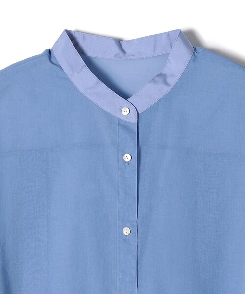 〈手洗い可能〉デザインスリーブシアーシャツ