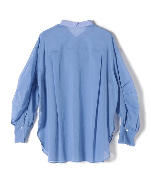 〈手洗い可能〉デザインスリーブシアーシャツ