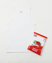 【FRUIT OF THE LOOM】ベーシック リブ タンクトップ 3枚セット