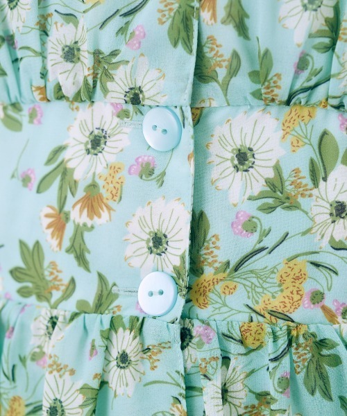 marun（マルン）の「＜大きいサイズ＞ フラワープリントワンピース marun（ワンピース・レディース・グリーン/ブラック・L/LL/3L/4L/5L）」の12枚目の写真