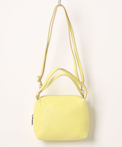 MARLON FIRENZE(マーロンフィレンツェ)の「2Way Shoulder Bag(ショルダーバッグ・レディース・ベージュ/キャメル/ゴールド/レッド/シルバー/ブラウン/ライトベージュ/グレー/グレイッシュブルー/ライトピンク/ブラック/ライトグレー/サックスブルー/レモンイエロー/ネイビー・ONE SIZE)」の11枚目の写真