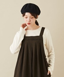 CUBE SUGAR | ショートスラブフライス無地長袖クルーネックインナー(Tシャツ/カットソー)