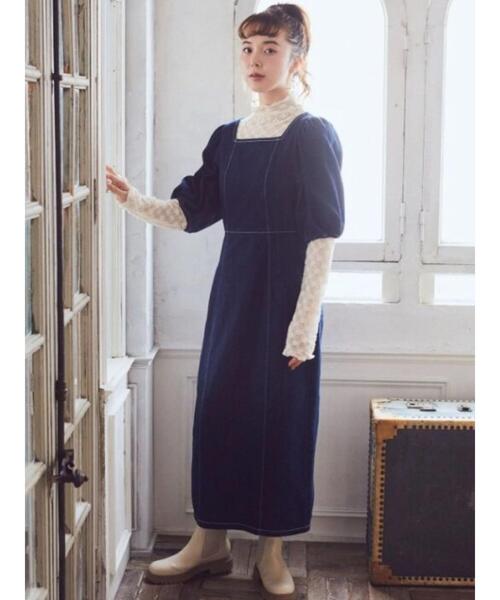 ☆ドイツ発*BERSHKA*新作*スクエアネックデニムワンピ/LB☆ 1443772_21247635_k3.jpg