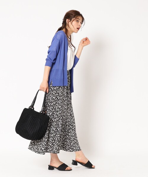 DRESKIP(ドレスキップ)の「◆女性らしさが光る フラワープリント マーメイドスカート(スカート・レディース・ベージュ系その他3/ライトイエロー系1/ブラック系・04/02/03)」の10枚目の写真