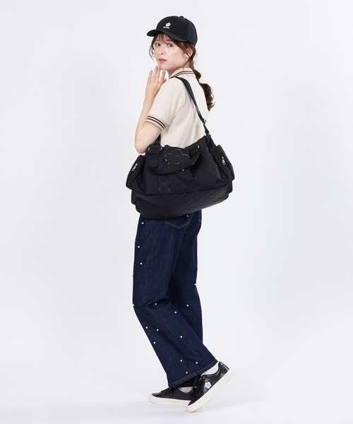 MARYQUANT　ピンソニックボストンバック MARY QUANT* ピンソニックキルトデイジー ライトボストン 送料込 (MARY