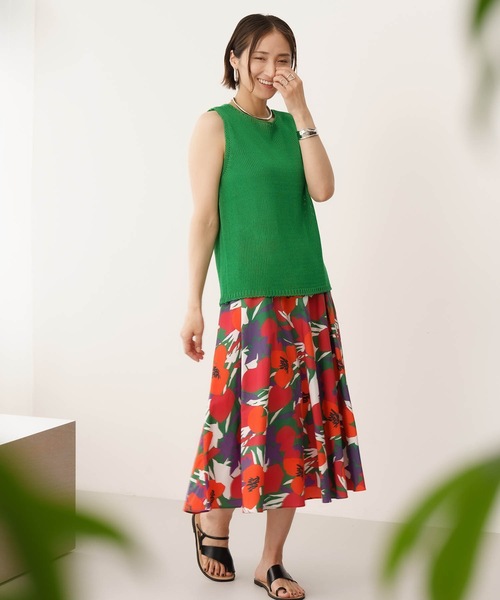 Mia (ミア)の「ノースリーブプルオーバー(サマーニット)(ニット/セーター・レディース・チャコールグレー/カーキブラウン/グリーン・FREE)」の18枚目の写真