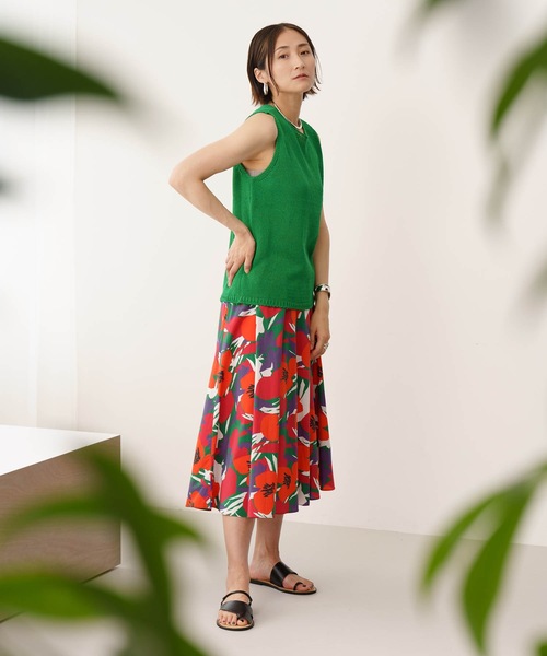 Mia (ミア)の「ノースリーブプルオーバー(サマーニット)(ニット/セーター・レディース・チャコールグレー/カーキブラウン/グリーン・FREE)」の21枚目の写真